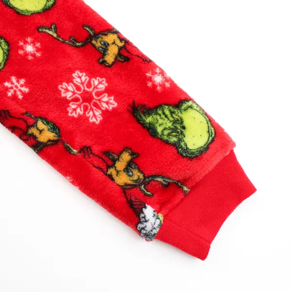Hybrid Promotions The Grinch Fuzzy Red Pajama Pants Youth Medium