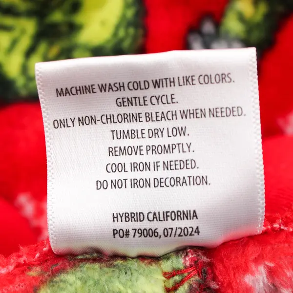 Hybrid Promotions The Grinch Fuzzy Red Pajama Pants Youth Medium