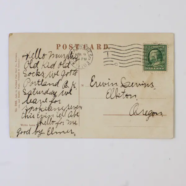 Lot Of 2 Third Street Downtown Portland Oregon Color Litho Postcards 1910s