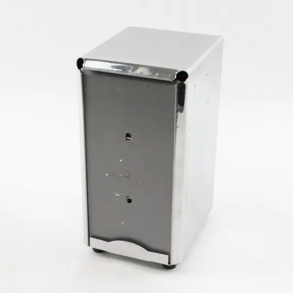 Tablecraft Silver Color Metal Tall Fold Napkin Dispenser Holder 7.75" Tall