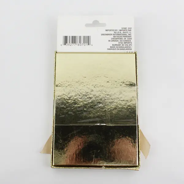  4 Greenbrier International  Gold Glitter Gift Card Holder/Boxes W Bows 6"x4.5"
