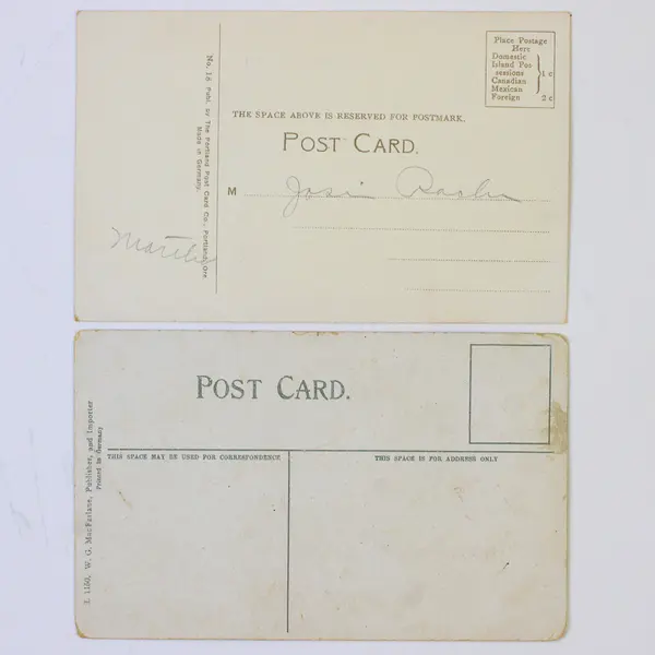 Lot Of 2 Wells Fargo Building Portland Oregon Color Litho Postcards 1910s