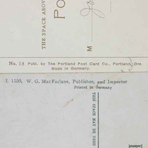 Lot Of 2 Wells Fargo Building Portland Oregon Color Litho Postcards 1910s