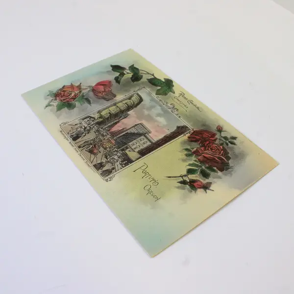 Rose Carnival Greetings Washington Street Portland Oregon Litho Postcard 1910s