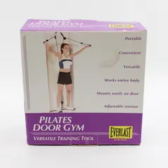 Everlast Pilates Door Gym Versatile Training Tool W/ Fitness Guide EH3071GY