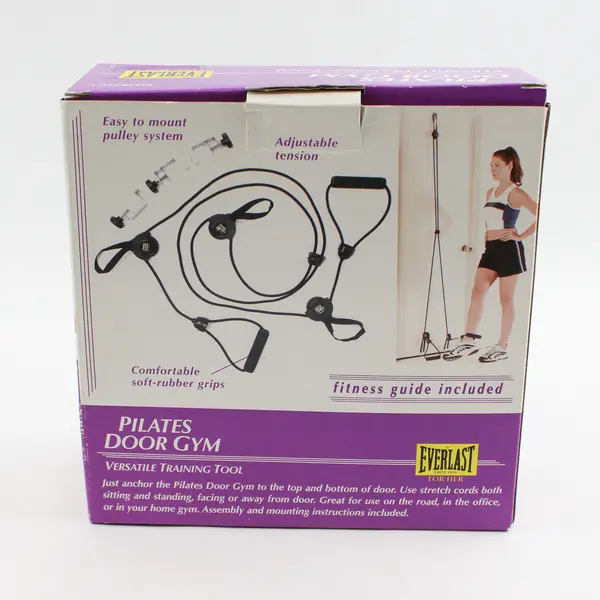 Everlast Pilates Door Gym Versatile Training Tool W/ Fitness Guide EH3071GY