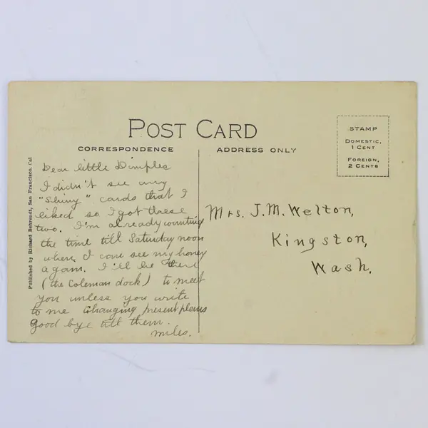 Rose Carnival Greetings Post Office Portland Oregon Litho Postcard 1910s