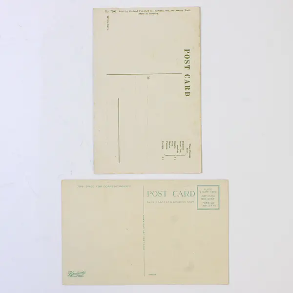 Lot Of 2 Portland Oregon High School Litho Postcards Washington West Side