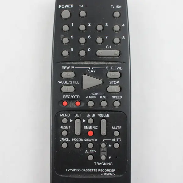 Unbranded TV/Video Cassette Recorder Battery Operated Remote Untested 2 AAA