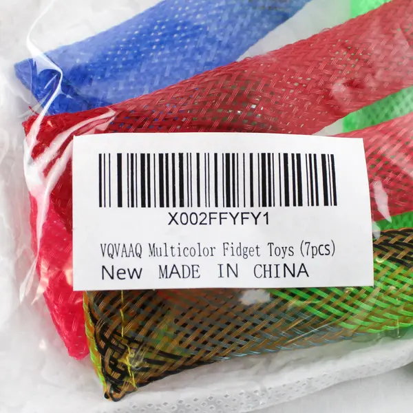 Lot of 7 Multicolor Sensory Fidget Toys New - Stress Relief