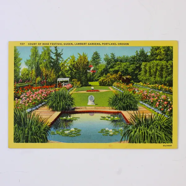 Lot Of 3 Lambert Gardens Portland Oregon Color Litho Postcards Andrews