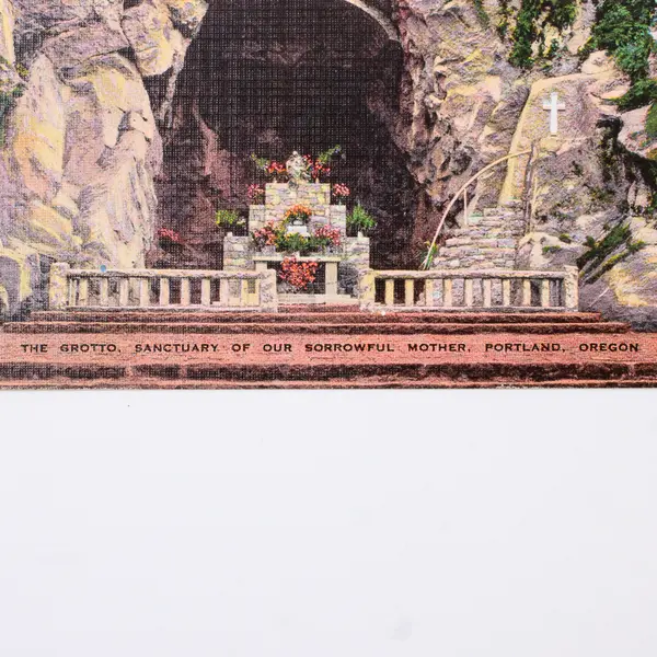 Lot Of 2 The Grotto Sanctuary Portland Oregon Color Litho Postcards