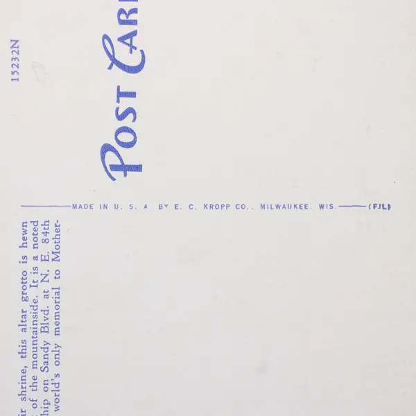 Lot Of 2 The Grotto Sanctuary Portland Oregon Color Litho Postcards