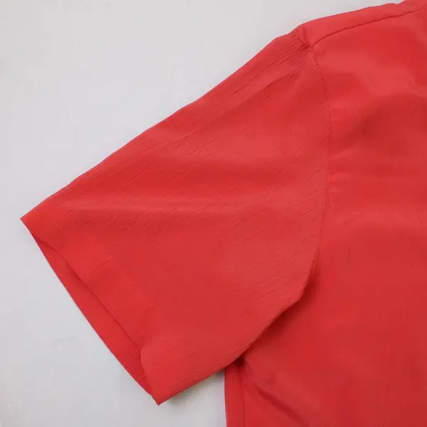 Vintage Karen Scott Women's 16 Salmon Pink Button Down Tunic Blouse