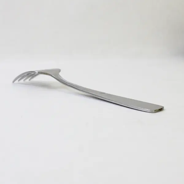 Oneida Silver Accent Pattern Stainless Salad Fork Diamond Slot 6.25" Good