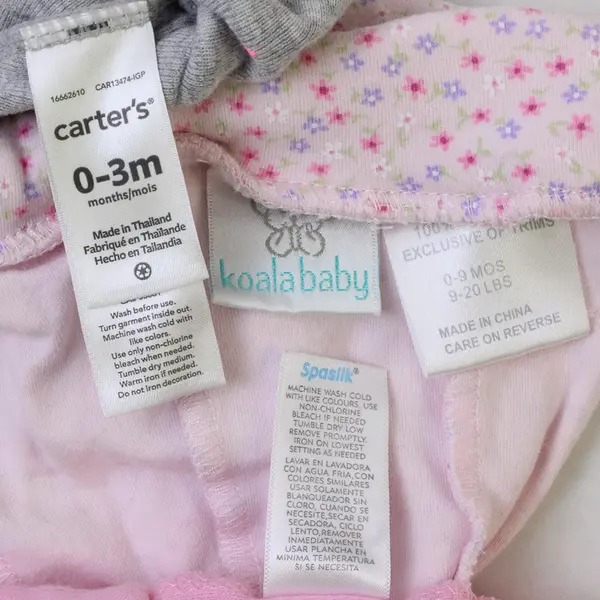 Lot of 4 Baby Girl Newborn Knit Beanie Hats Bowknot Multicolor 100% Cotton
