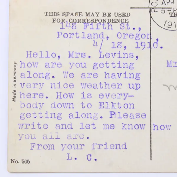 Lot Of 2 Portland Oregon Rose Garden Color Litho Postcards