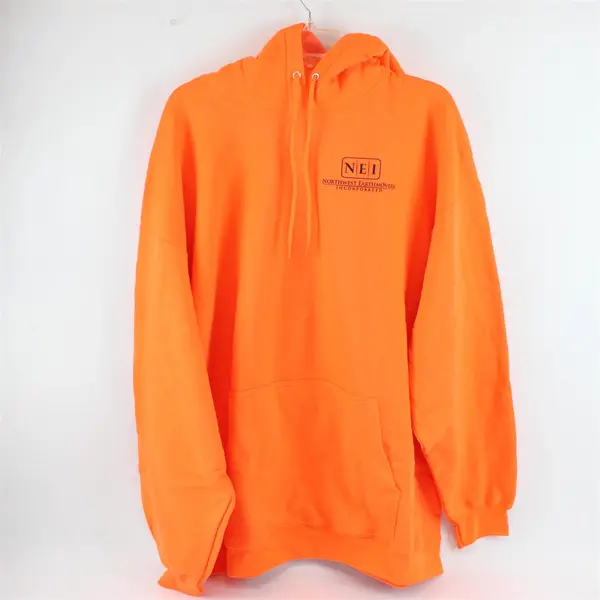 Port & Company Bright Orange Hoodie Adult 3XL NEI