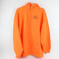Port & Company Bright Orange Hoodie Adult 3XL NEI