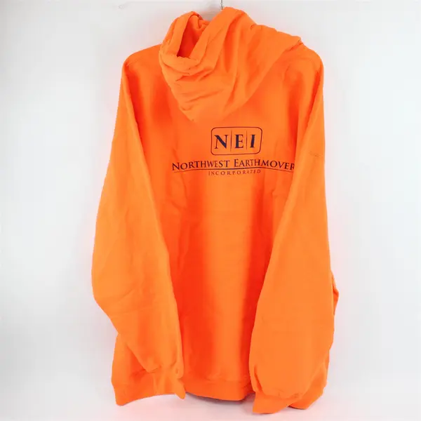 Port & Company Bright Orange Hoodie Adult 3XL NEI