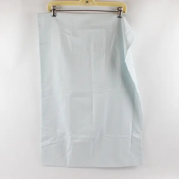 Lot Of 2 Unbranded Matching Light Blue Striped Pillowcases 100% Cotton 20.5"x29"