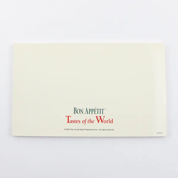 Bon Appetit Tastes of the World Cookbook 1996 Conde Nast, 8.8"x5.0" 