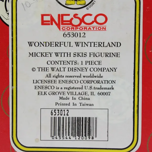 Walt Disney Mickey & Co Wonderful Winterland Ski Ornament 653012