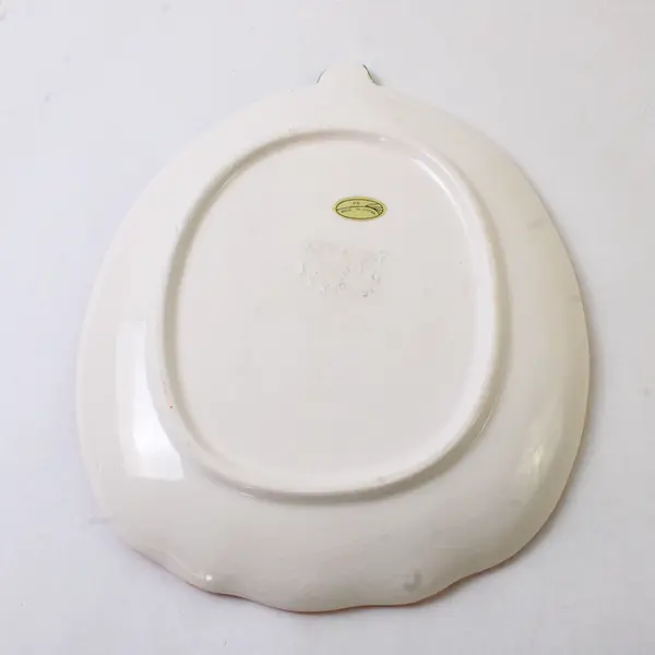 Handpainted Jack-O-Lantern Ceramic Plate 10" Seasonal Halloween Dishware