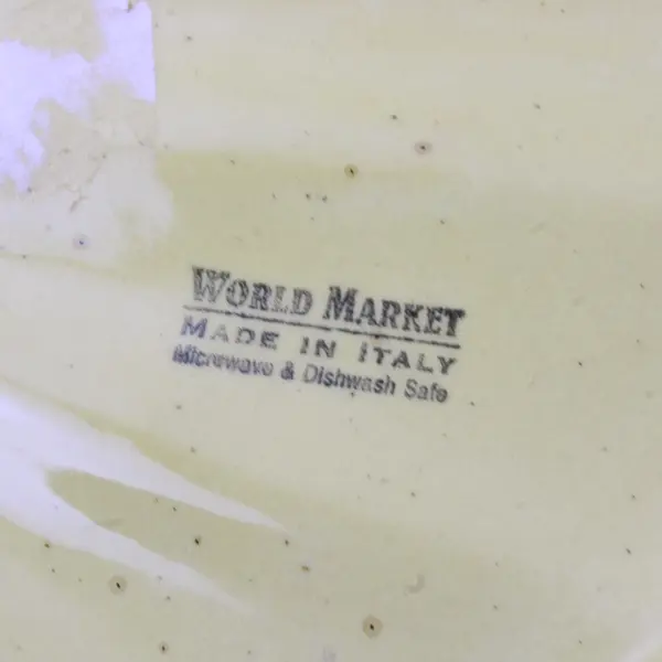 World Market Orange Ceramic Pumpkin Plate 9" Seasonal Dishware