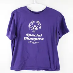 The Nike Tee Purple "Special Olympics Oregon" Short Sleeve T-Shirt Women's XXL