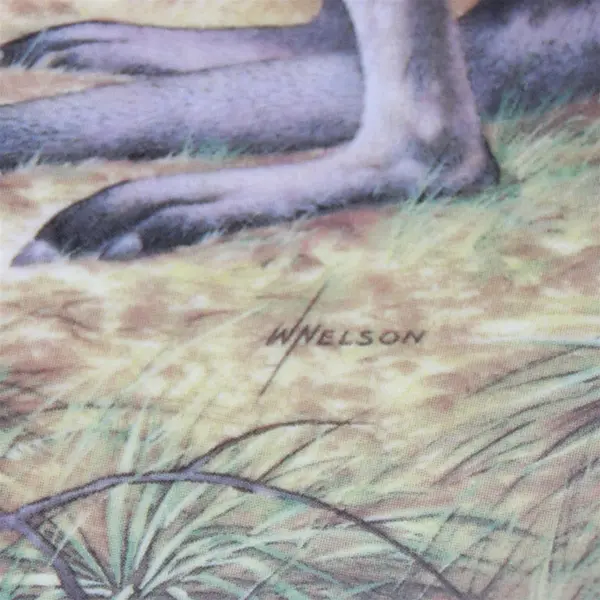 The Bridled Wallaby by Will Nelson 1990 Collector Plate 8.5"