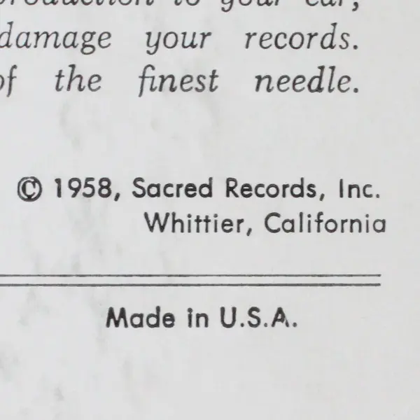 Evangeline Carmichael "My Friend and I" 12" Vinyl Record