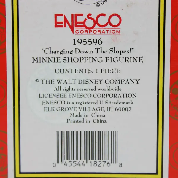 Enesco Disney Mickey & Co. Minnie Charging Down The Slopes Figurine 195596 NIB