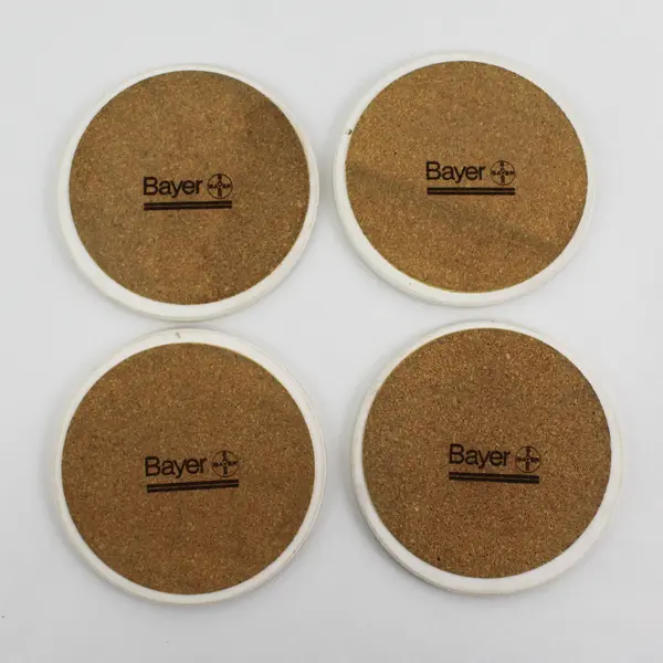 Set of 4 Bayer Leonardo Da Vinci Horse Sketch Ceramic Coasters 4"