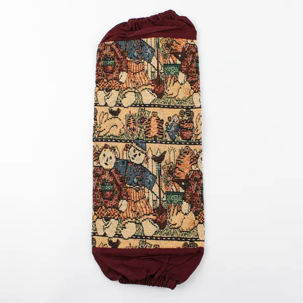 Lot of 2 Plastic Bag Holders/Dispensers, Tapestry Fabric