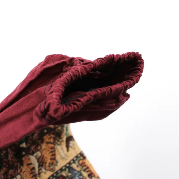 Lot of 2 Plastic Bag Holders/Dispensers, Tapestry Fabric