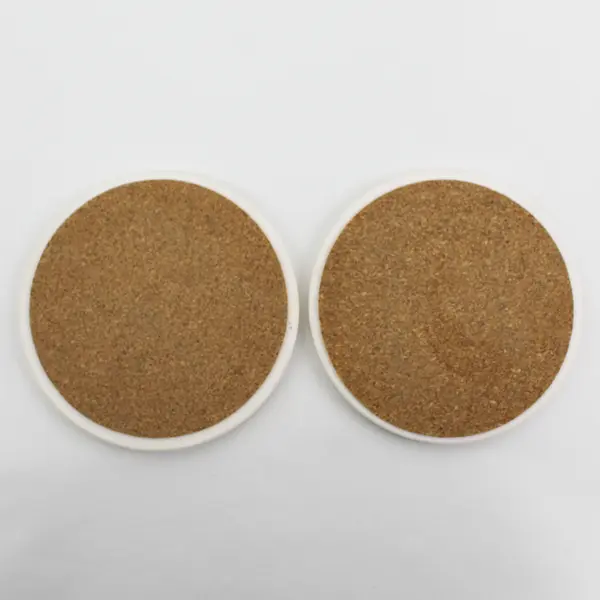 2 Vtg Round Ceramic Coasters Featuring The Print Grandpa's Farm by Kevin Daniel