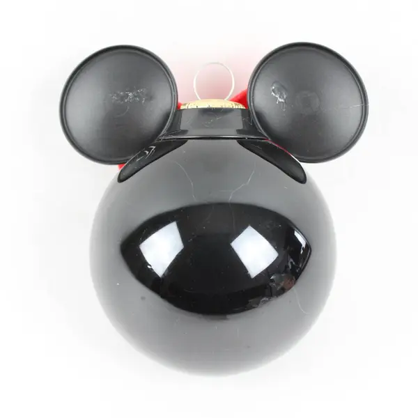 Disney Minnie Mouse Glass Christmas Ornament 4" Hand-Painted 