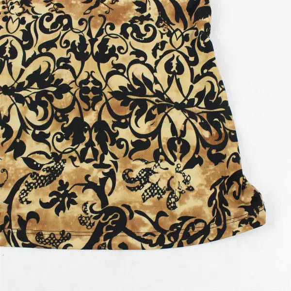 JKLA California Brown/Black Floral Sleeveless Blouse Top Women's Size XL