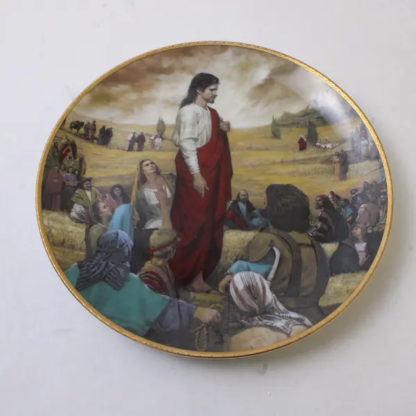 Artaffects The Sermon On The Mount by Lou Marchetti 1991 Collector Plate 8"