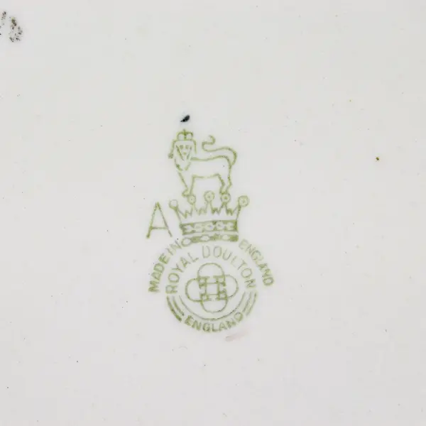 Vtg Royal Doulton Tony Weller Pitcher 5.75" W/  Green Letter A Lion Crown Mark