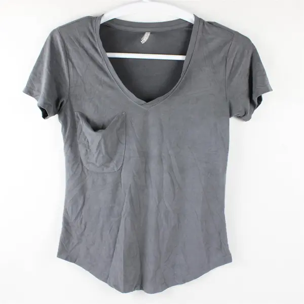 Z Supply Solid Gray Color Short Sleeve T-Shirt Top Women's Size XS