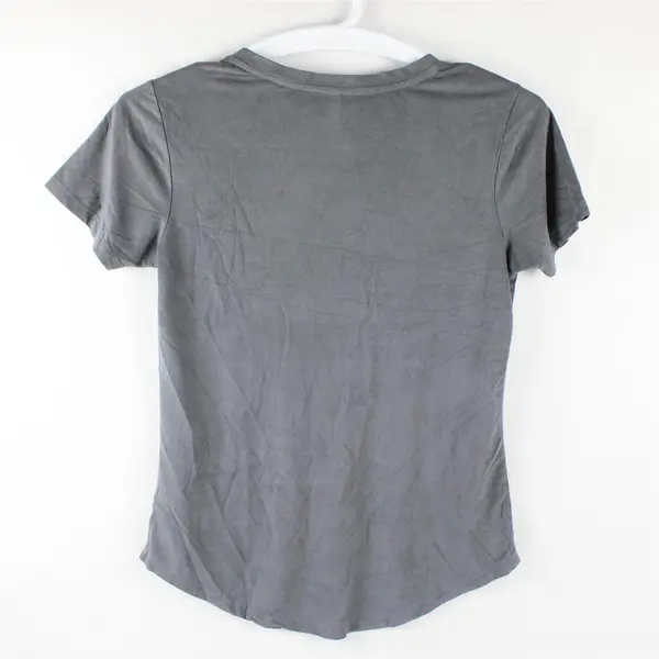 Z Supply Solid Gray Color Short Sleeve T-Shirt Top Women's Size XS