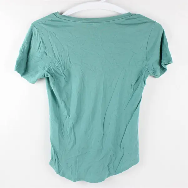 Z Supply Solid Green/Blue Color Short Sleeve T-Shirt Top Women's Size XS