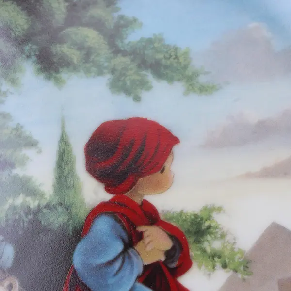 Hamilton Collection Flight Into Egypt 1992 Collector Plate 7.5" Precious Moments