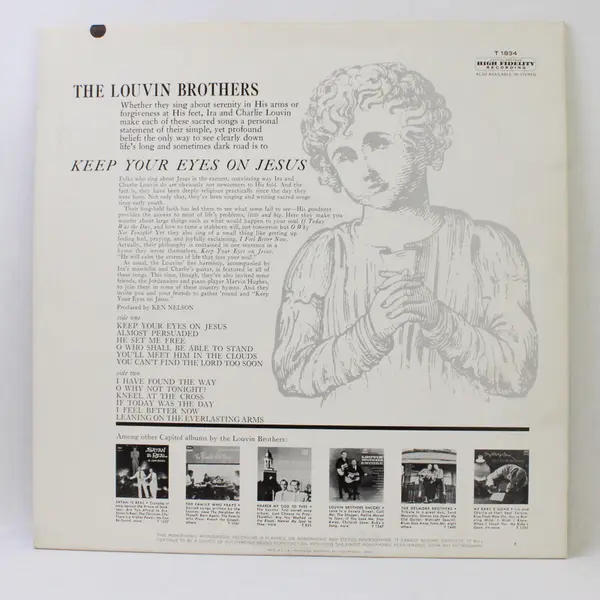 The Louvin Brothers -" Keep Your Eyes on Jesus" 12" Vinyl  Record