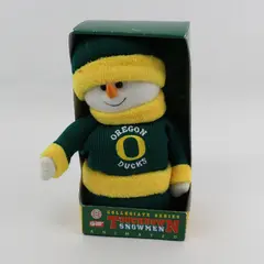 Oregon Ducks 10" Dancing Singing Snowman Plush Jingle Bells New