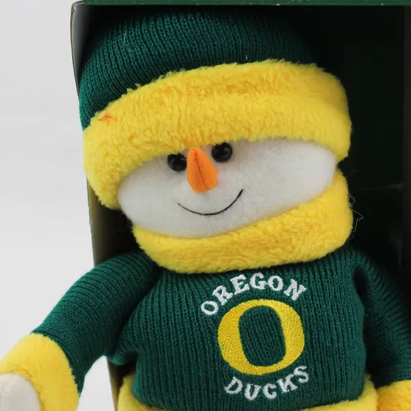 Oregon Ducks 10" Dancing Singing Snowman Plush Jingle Bells New