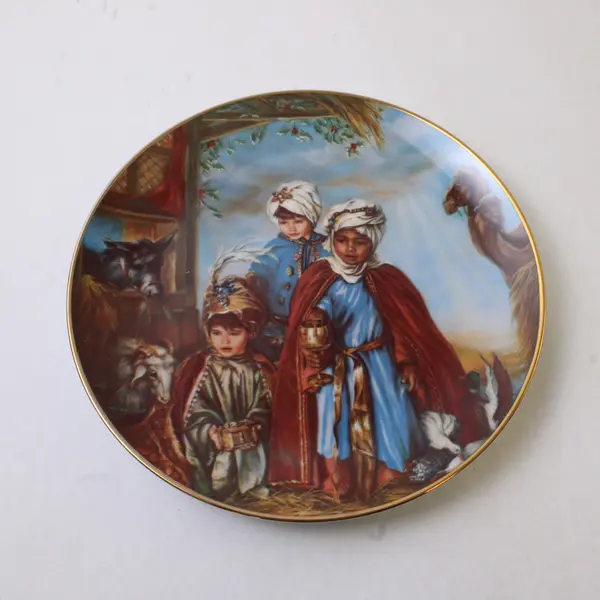 Reco We Three Kings by Sandra Kuck 1989 Collector Plate 9"