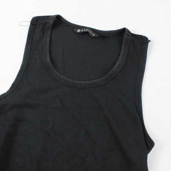 Athleta Solid Black Color Sleeveless Activewear Tank Top Women's Size S